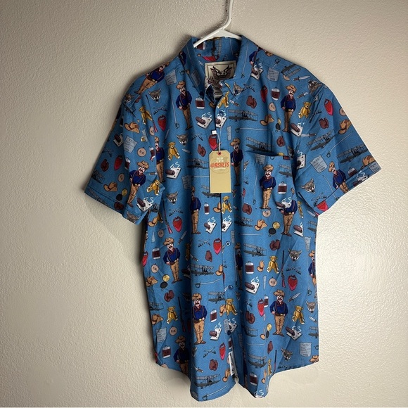 RSVLTS The Roosevelts Vintage Button Up Shirt Size Large